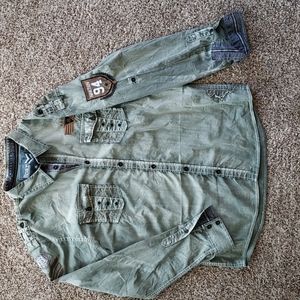 Roar Men's Long Sleeve Button up shirt